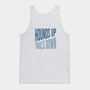 Funny Dog Walking Hounds Up Tails Down Tank Top